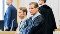 Christian Brueckner, center, stands in the courtroom at Braunschweig District Court before the start of the trial, in Brunswick, Germany, on Oct. 8, 2024. - Fox News