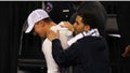 Drake greets football player Johnny Manziel during the NCAA Men's Final Four Semifinal between the Kentucky Wildcats and the Wisconsin Badgers at AT&amp;T Stadium on April 5, 2014 in Arlington, Texas. - Fox News