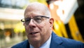 Larry Hogan, former governor and US Republican Senate candidate for Maryland, speaks to members of the media at the AstraZeneca facility in Gaithersburg, Maryland, US, on Monday, Aug. 26, 2024. - Fox News