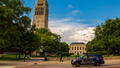A police car patrols the University of Michigan campus. - Fox News
