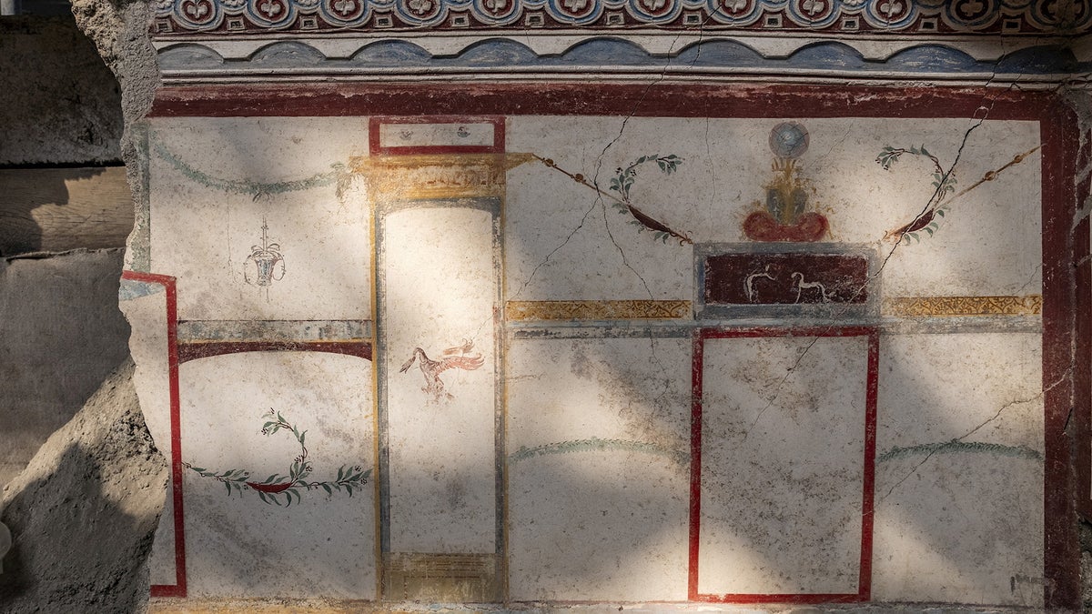Ancient pompeii house in Italy 