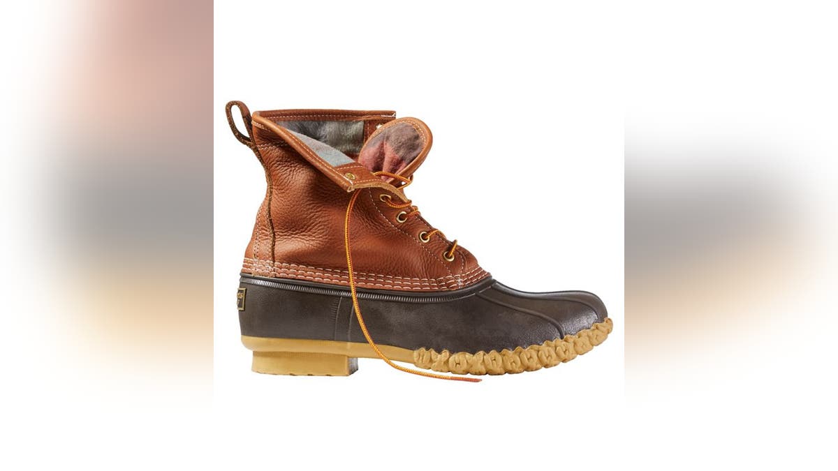 Lined Bean boots will keep your feet dry in any condition.?