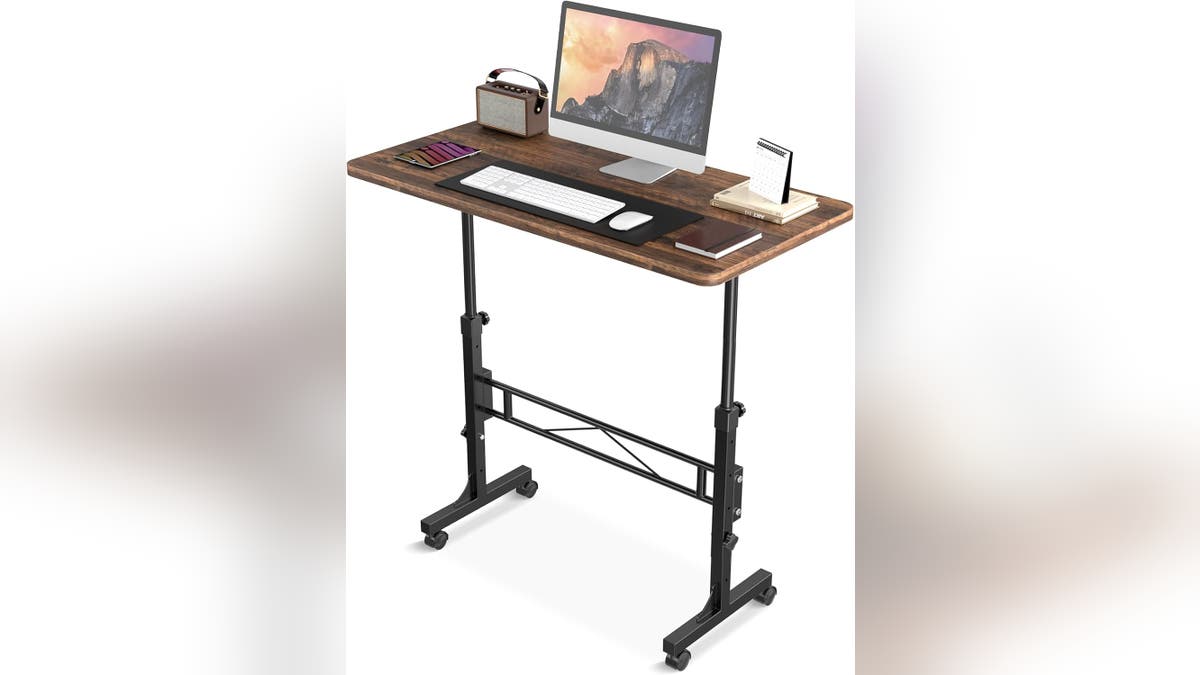 Stay more comfortable at work with a standing desk. 