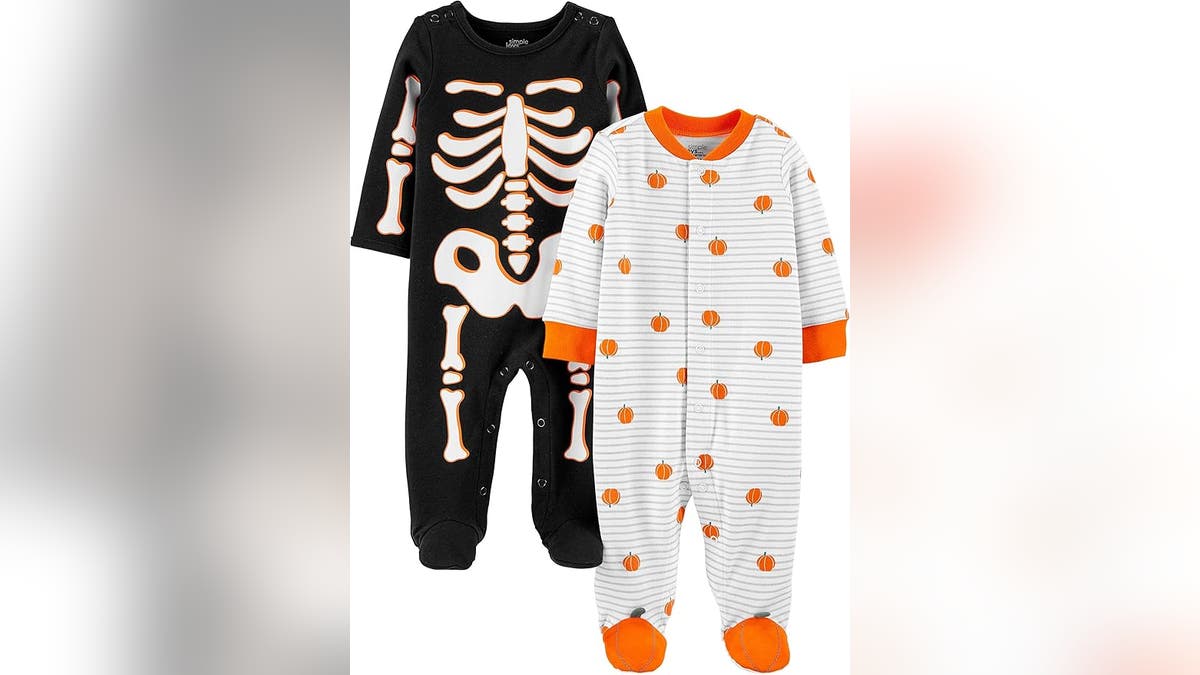These soft onesies are perfect for spooky season.