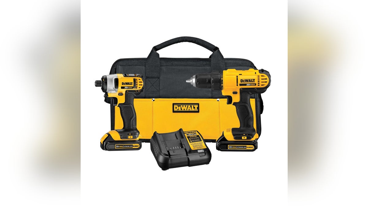 Dewalt provides a powerful battery-powered drill and impact driver.