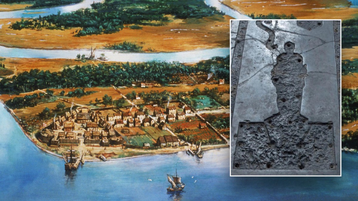 Archaeologists uncover new details about 400-year-old tombstone in Jamestown