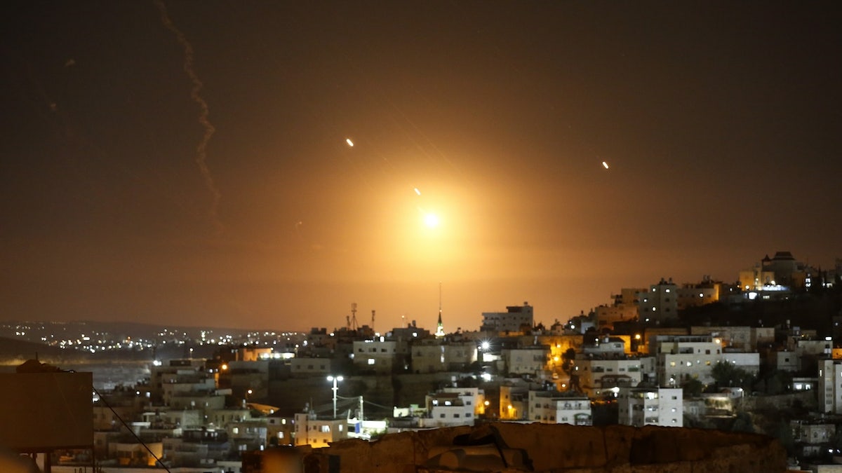 Missiles from Iran over Jerusalem