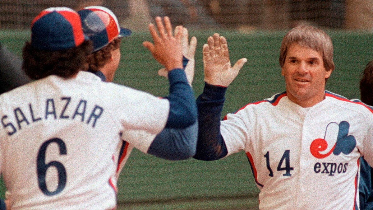 Pete Rose con los Expos