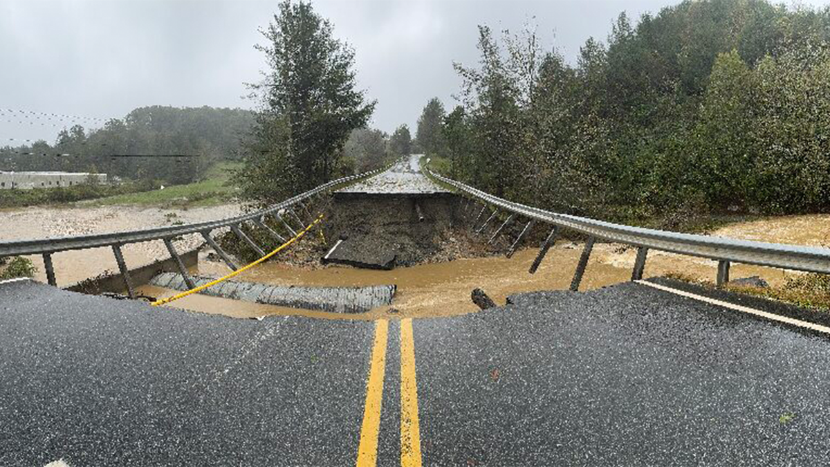 destrucción del huracán helene