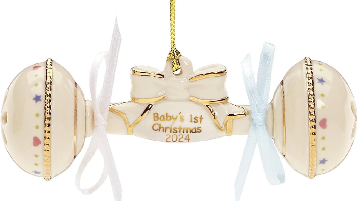 A special ornament is a great way to celebrate baby's first Christmas.