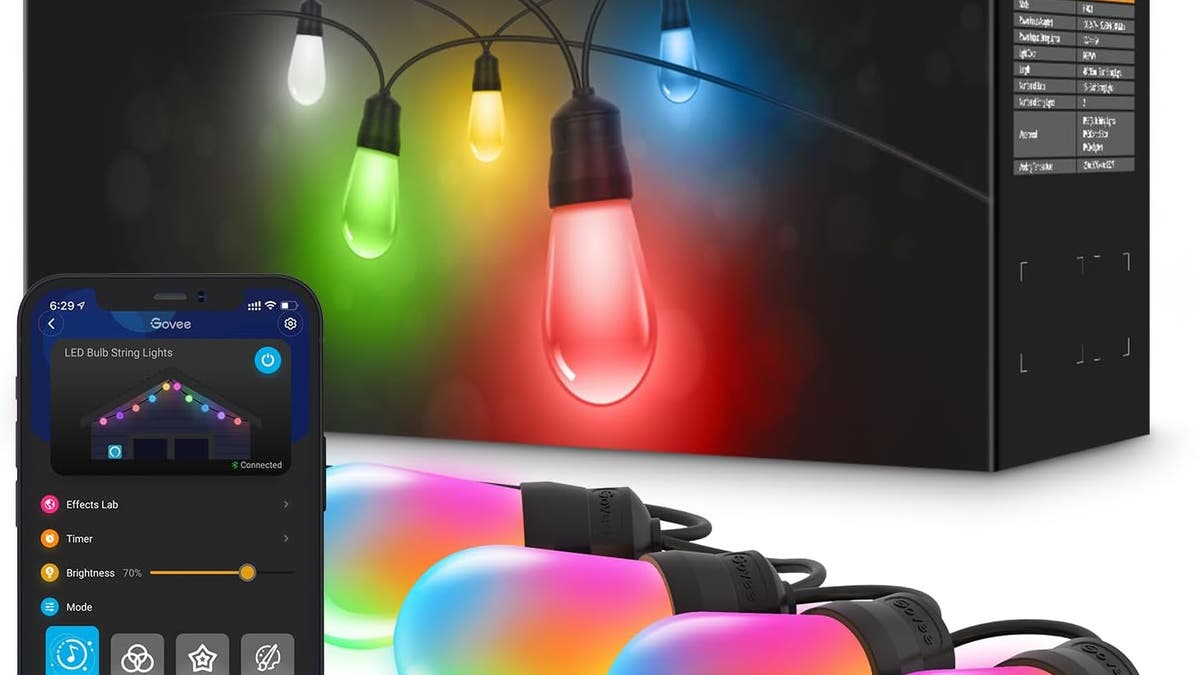 Puedes sincronizar estas luces con música con tu teléfono.