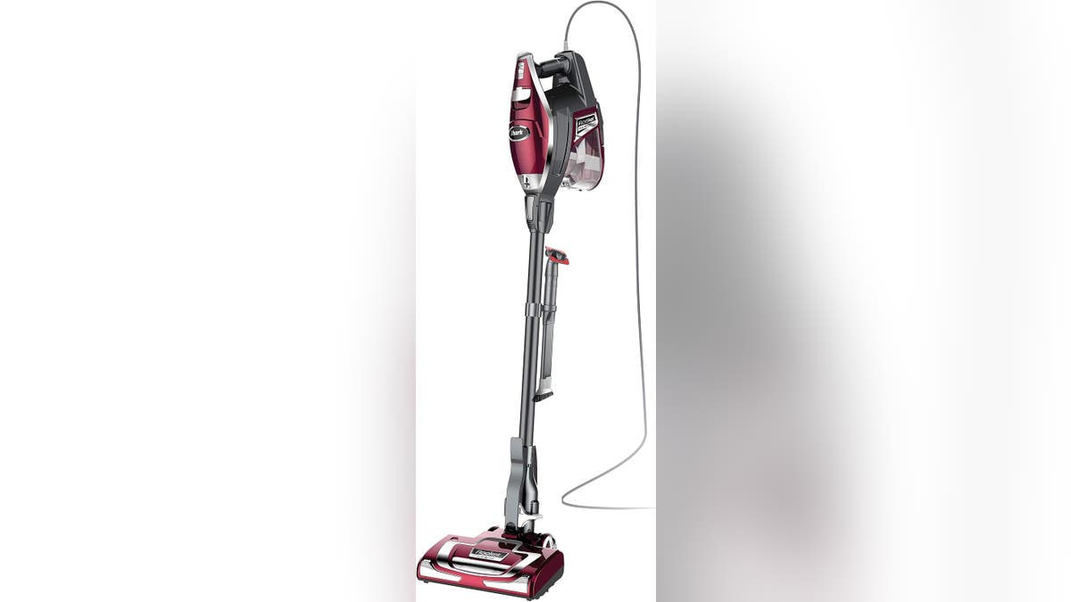 Get ready for powerful suction with this Shark deluxe pro corded stick vacuum.