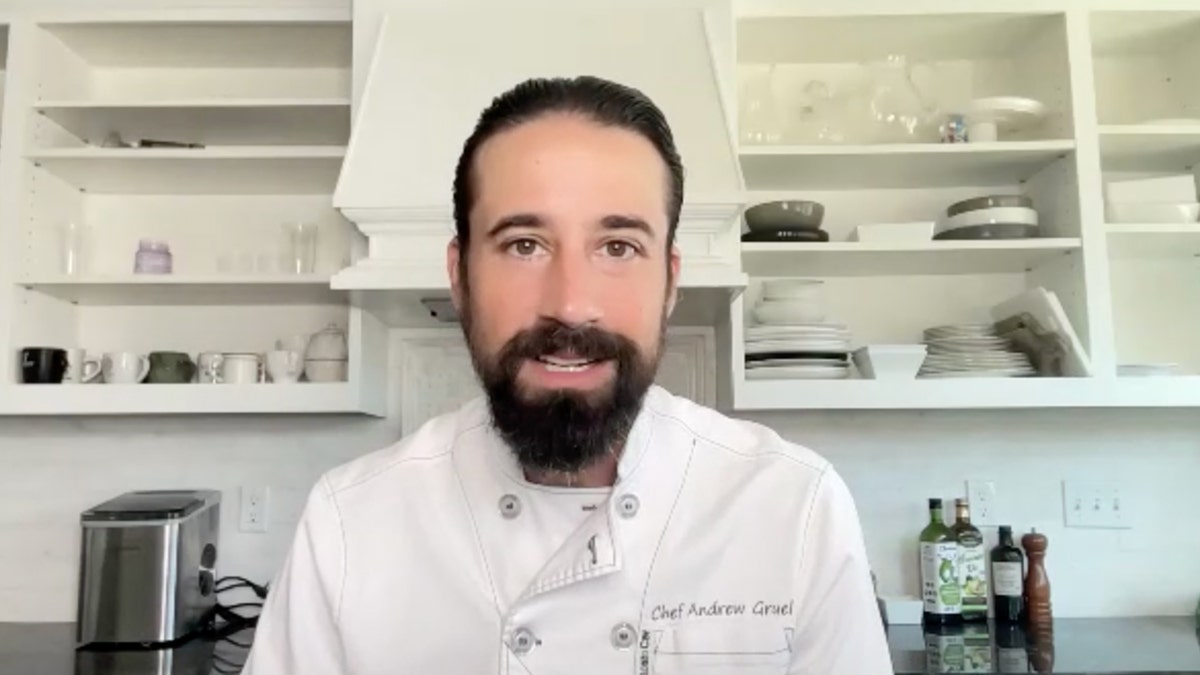 Andrew Gruel speaks to Fox News Digital from the kitchen of his home in California.