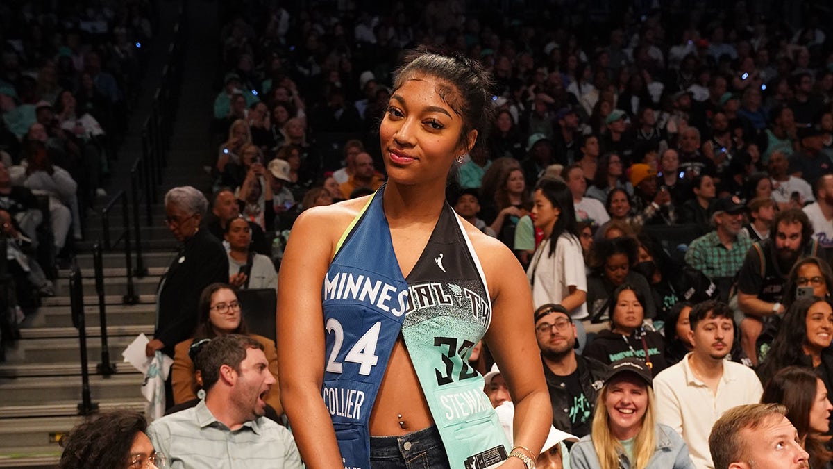 Angel Reese at the WNBA Finals