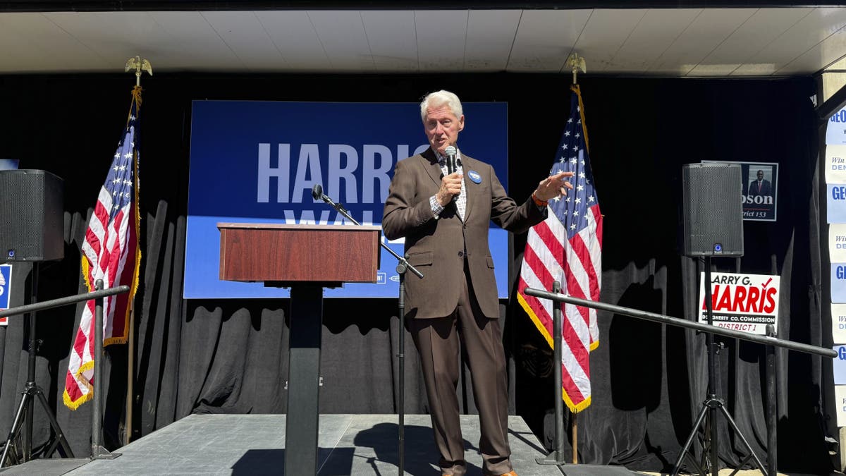 Clinton is campaigning for Kamala Harris in Georgia