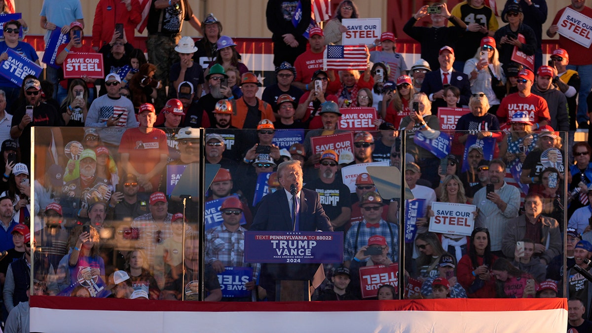 Manifestación de Donald Trump en Latrobe, Pensilvania