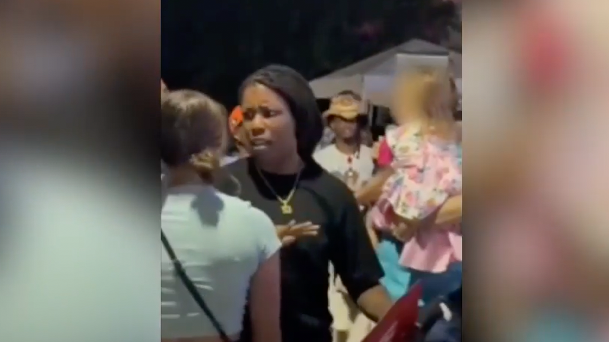 Apparent Harris rallygoer screams at baby in stroller in shocking viral video  at george magazine