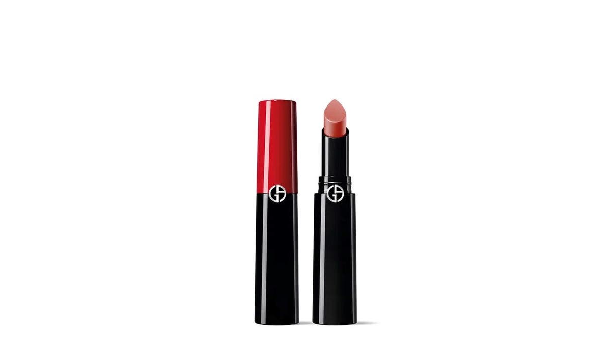 This long lasting lipstick keeps lips hydrated, too.