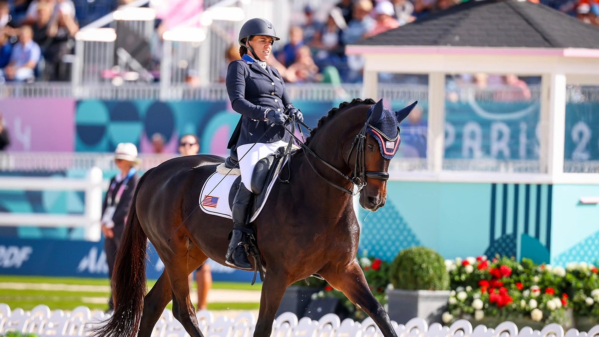 Becca Hart on horseback