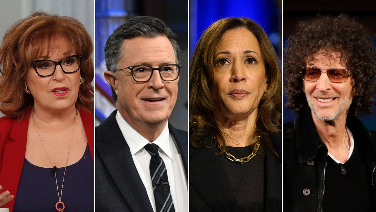 Joy Behar, Stephen Colbert, Kamala Harris y Howard Stern