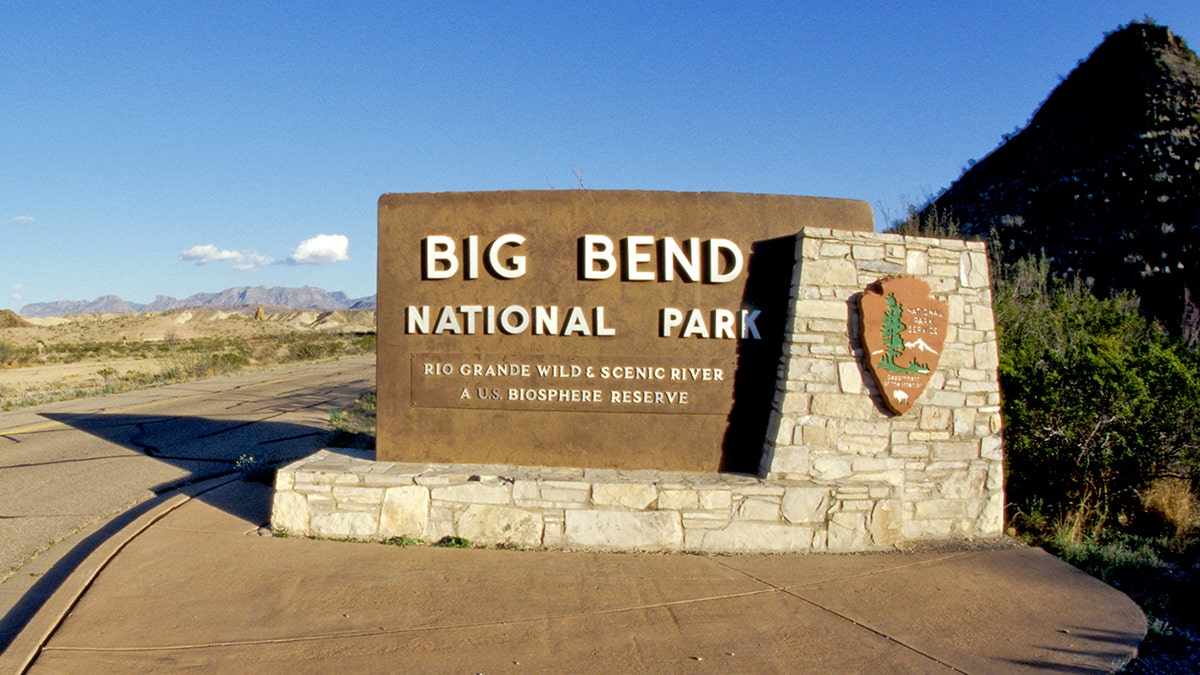 Big Bend National Park entranceway sign