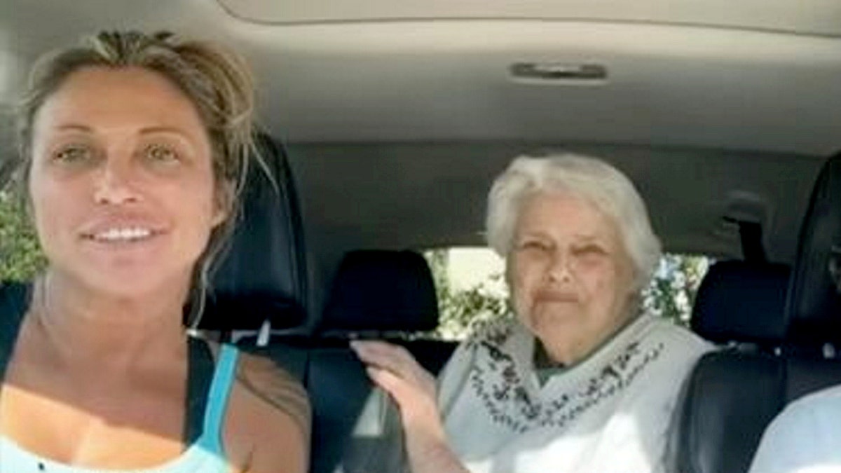 Seaman and grandma  leaving Florida up  of Hurricane Milton