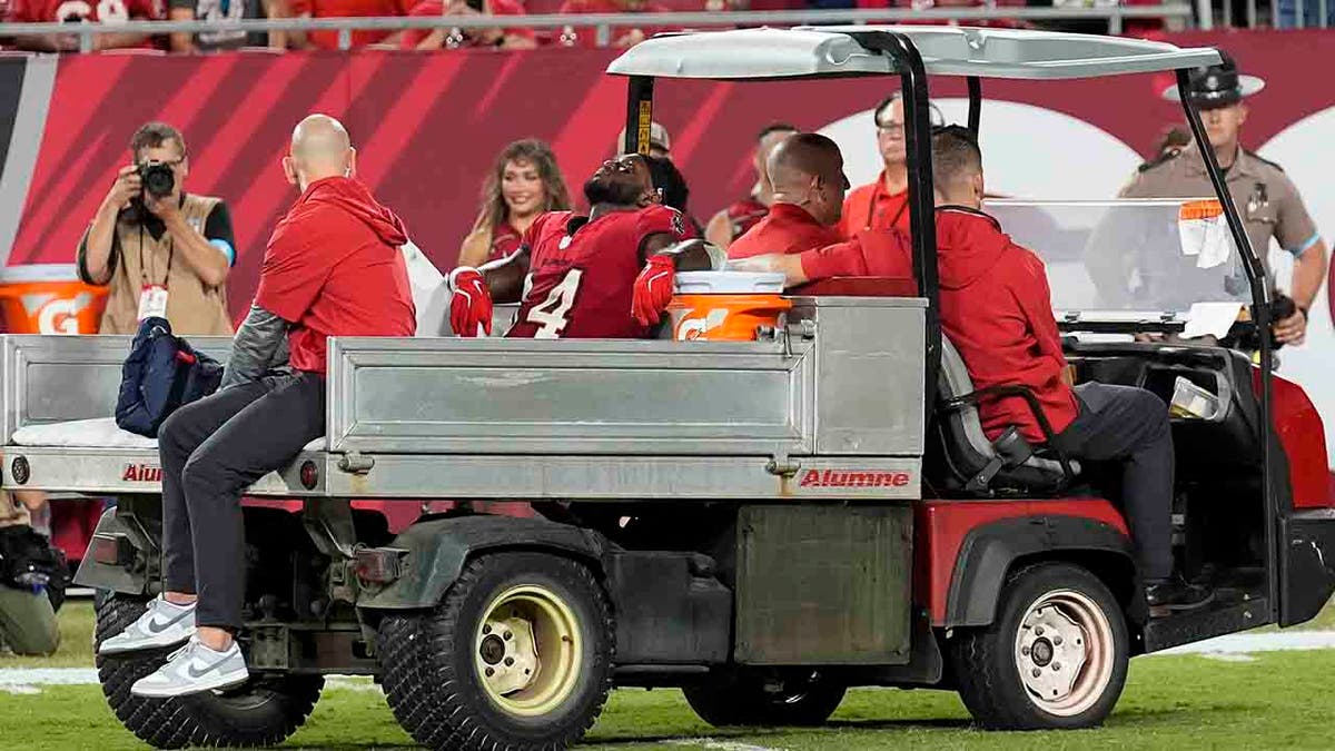 Chris Godwin was taken from the field in a cart