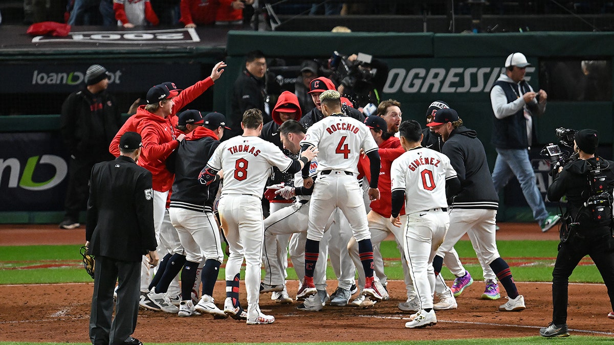 The guards walk away from the home run