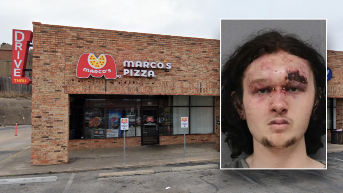 Split image of suspect, Marco's Pizza