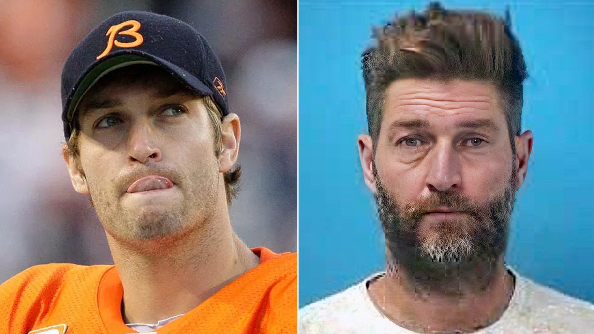 Jay Cutler split photo.