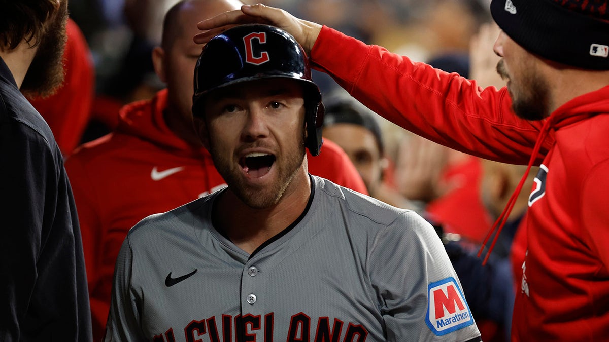 David Fry in the dugout