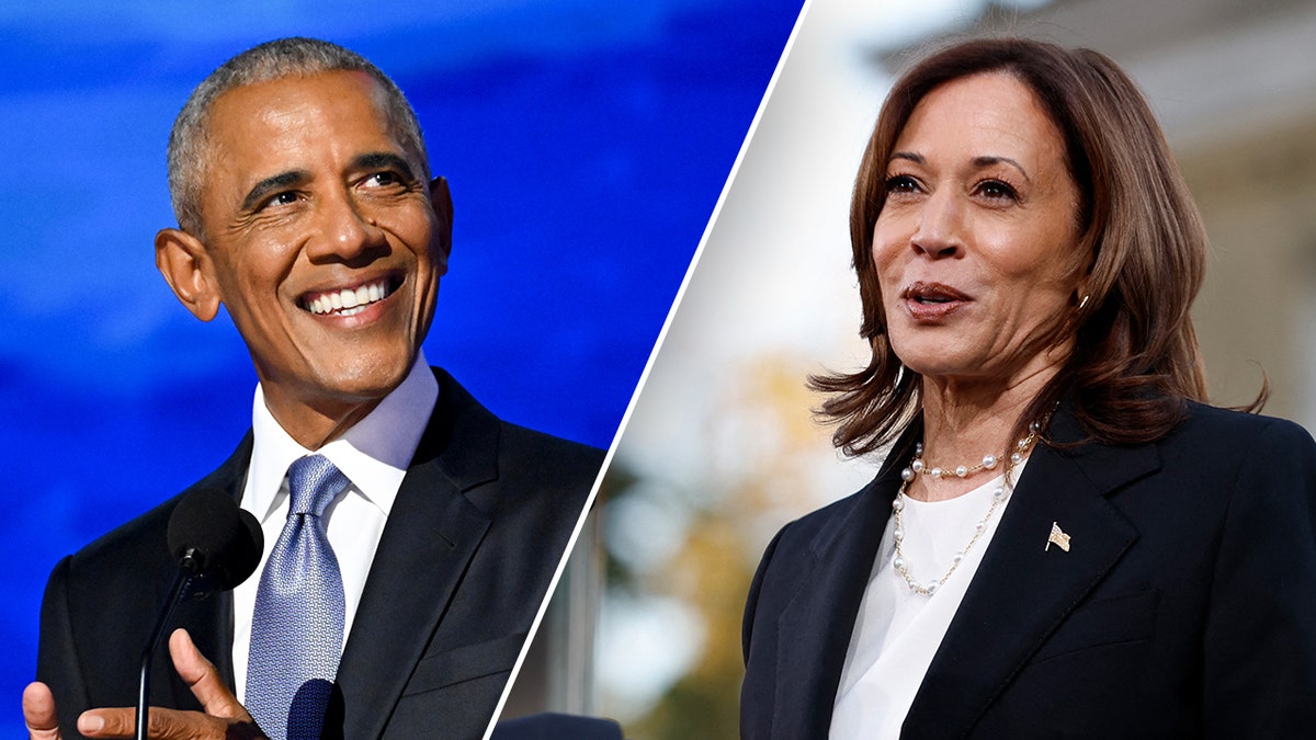 Ex-presidente Obama e vice-presidente Harris