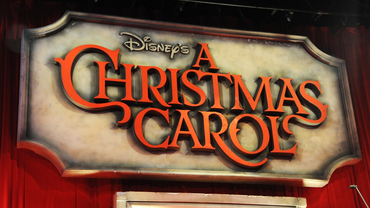 Disney's "A Christmas Carol" sign