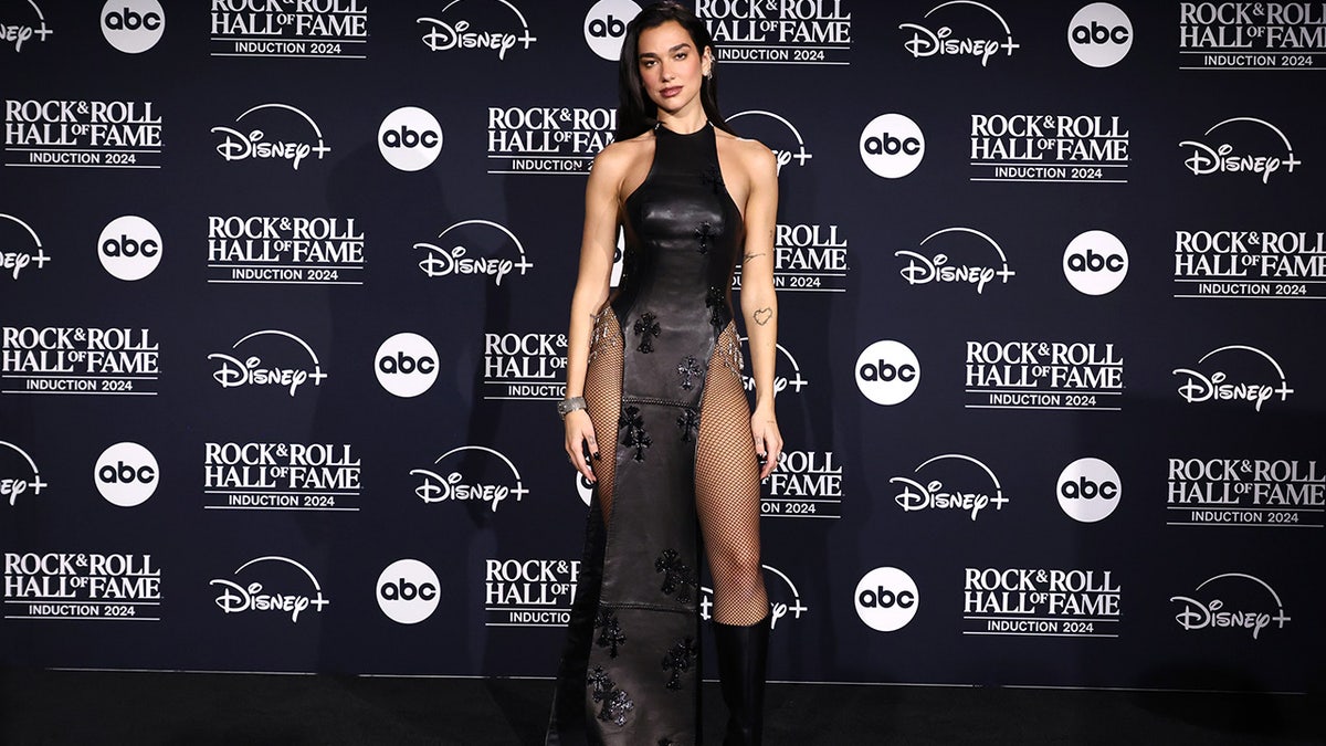 Dua Lipa at the Rock & Roll Hall of Fame