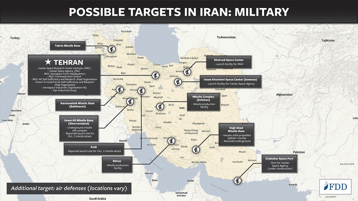 The Foundation for Defense of Democracies has analyzed wherever  Iran's subject   targets are located arsenic  Israel mulls a retaliatory attack.