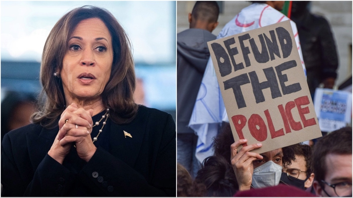 Kamala Harris defund nan constabulary split