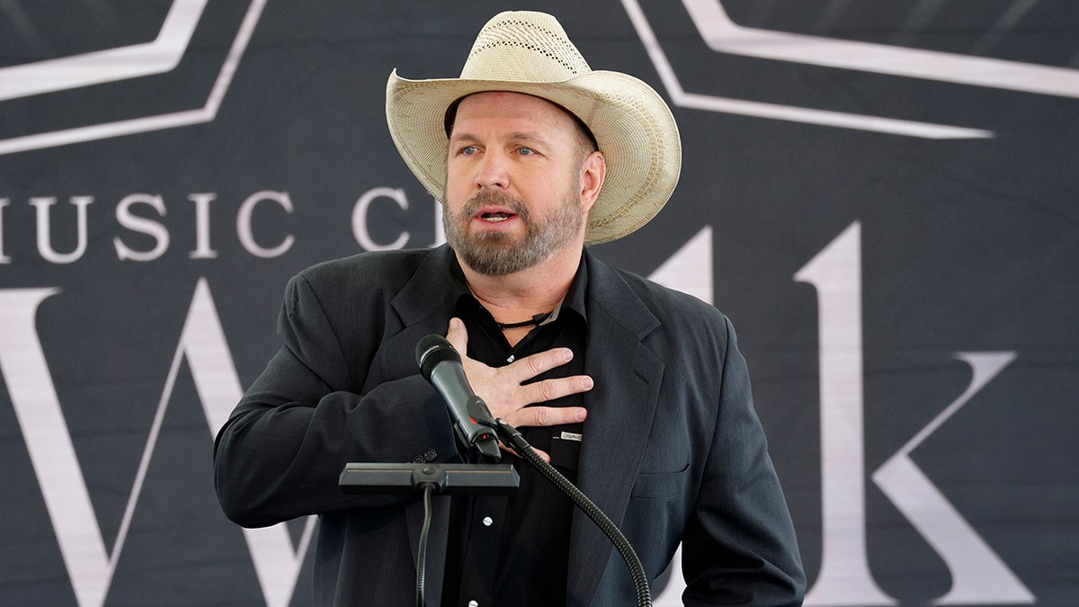 Garth Brooks at the 2023 Music City Walk of Fame Induction Ceremony