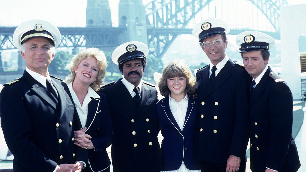 The cast of The Love Boat in uniform