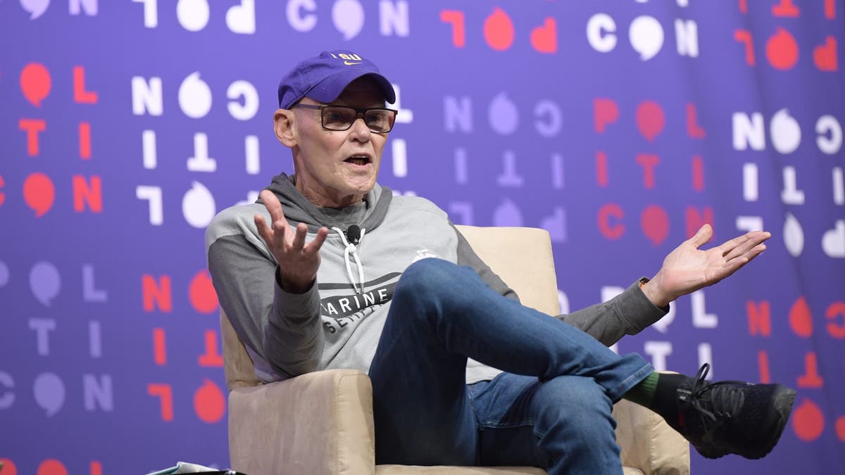 James Carville in the chair