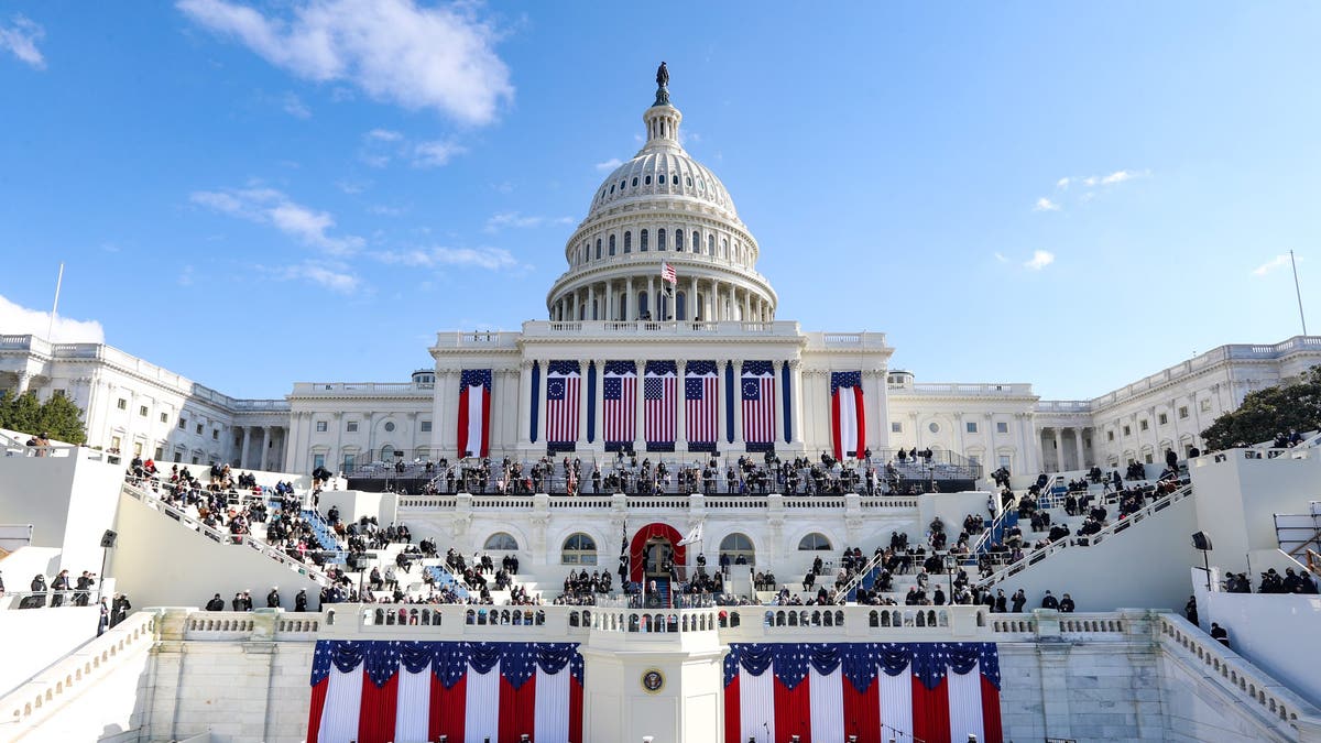 US Capitol on Inauguration Day 