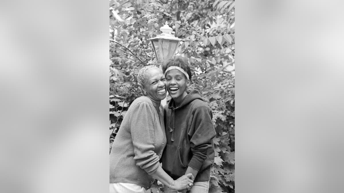 Whitney and Cissy Houston at their home