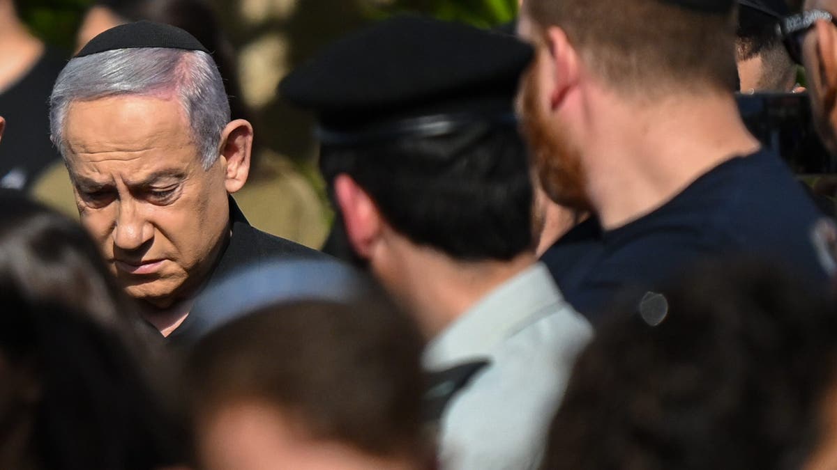 Netanyahu en el funeral