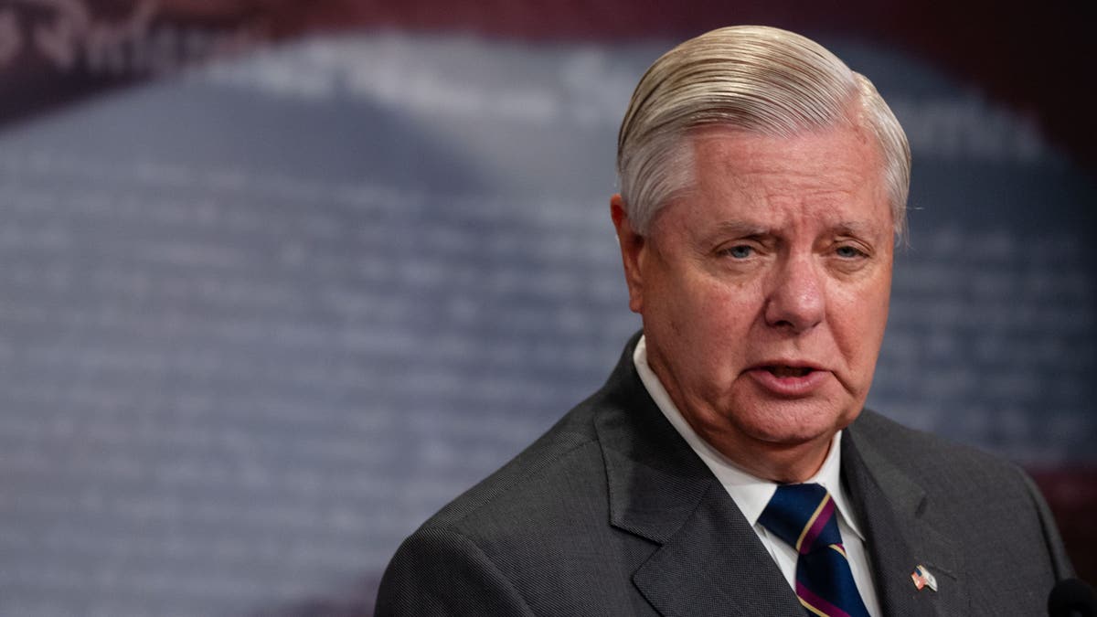 Graham at a press conference in DC