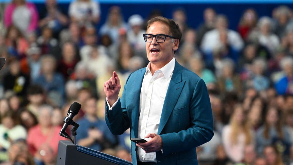 Mark Cuban at Harris rally