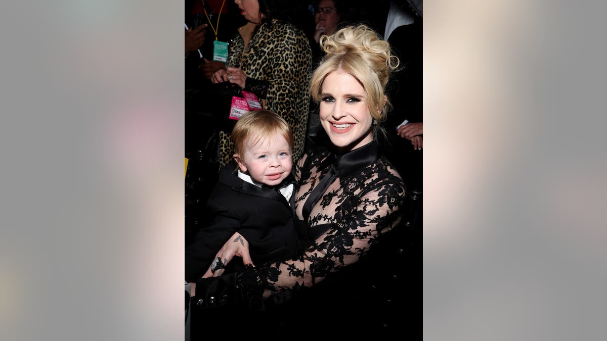 A photo of Kelly Osbourne and son Sidney