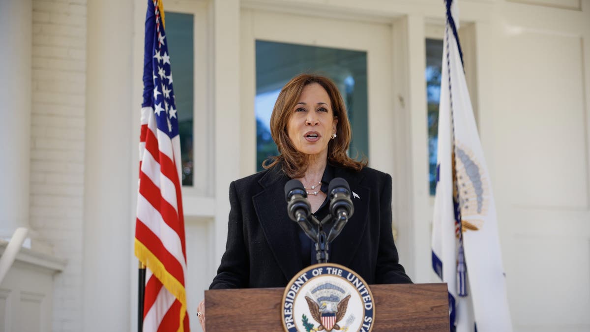 From the Vice President's residence at the U.S. Naval Observatory on Oct. 23, 2024, Kamala Harris spoke on former White House Chief of Staff John Kelly's recent comments on former President Donald Trump, including that he fits "into the general definition of fascist" and wanted the "kind of generals Hitler had."