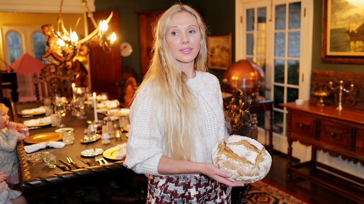 Gretchen Adler makes her own bread.