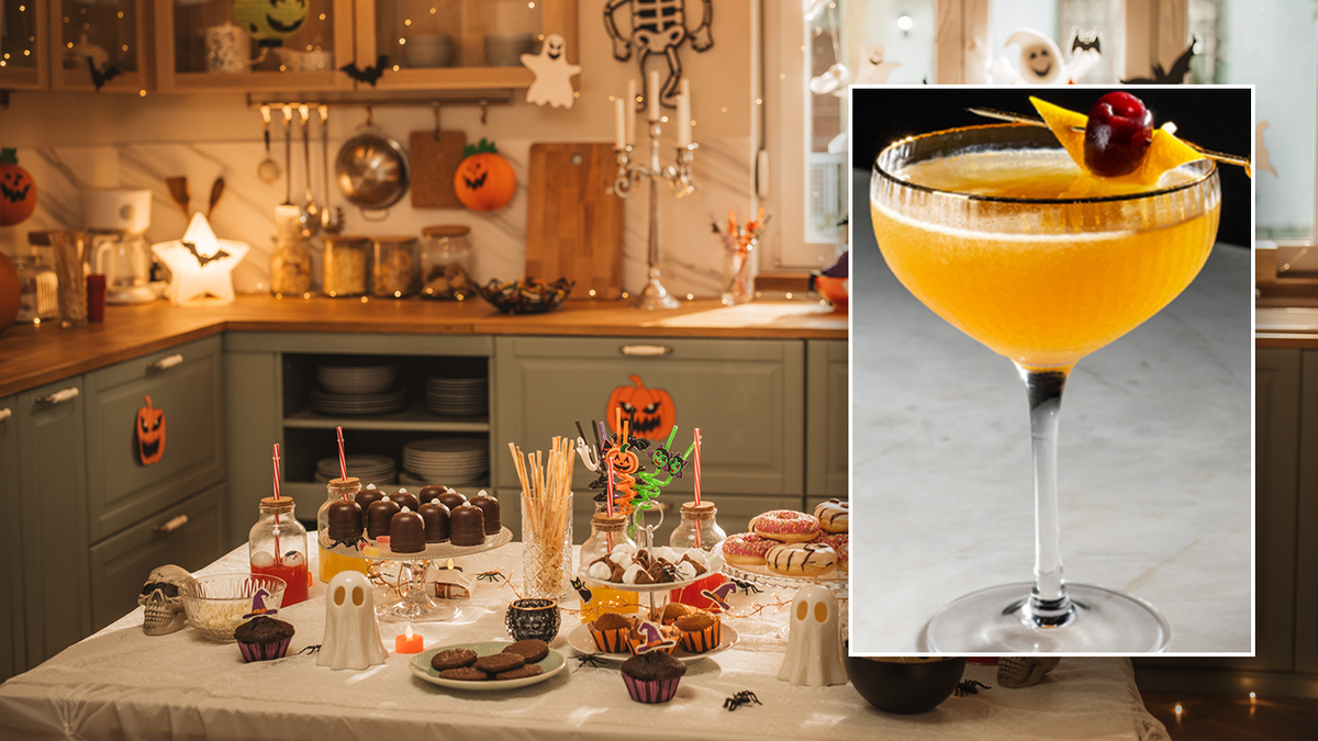 Halloween enactment      and cocktail