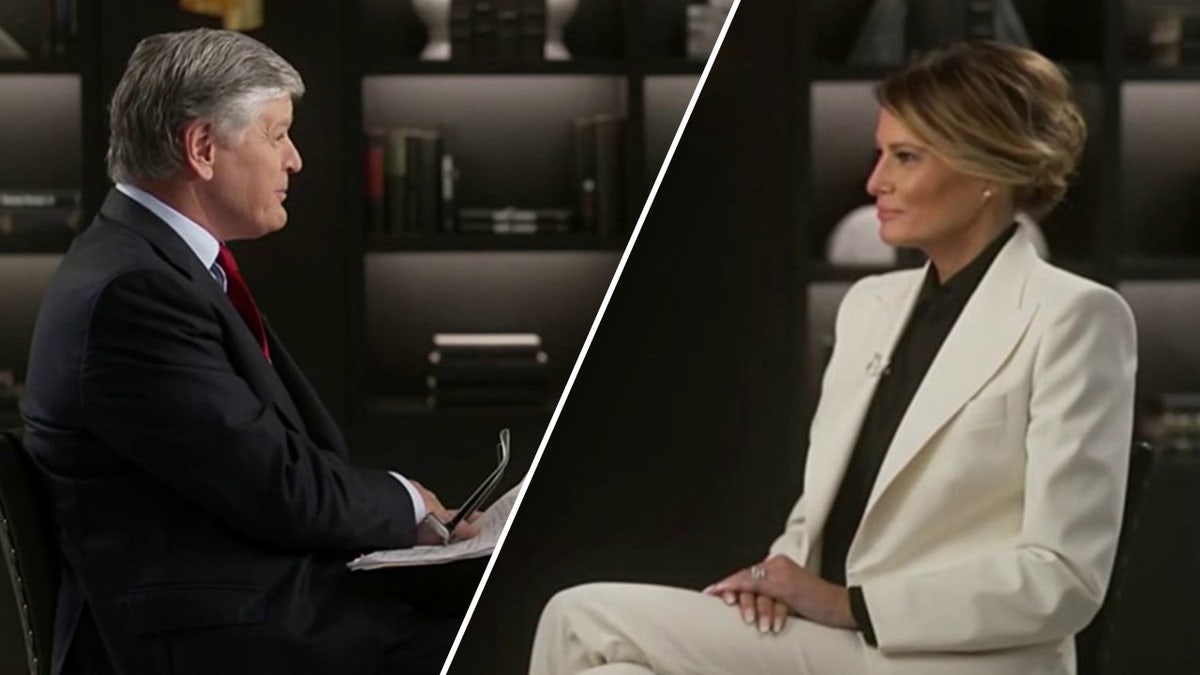 Melania Trump and Sean Hannity