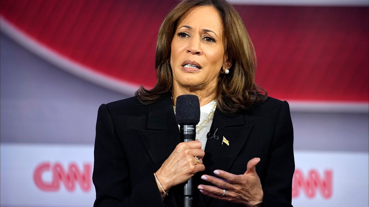 Kamala Harris closeup shot from CNN town hall